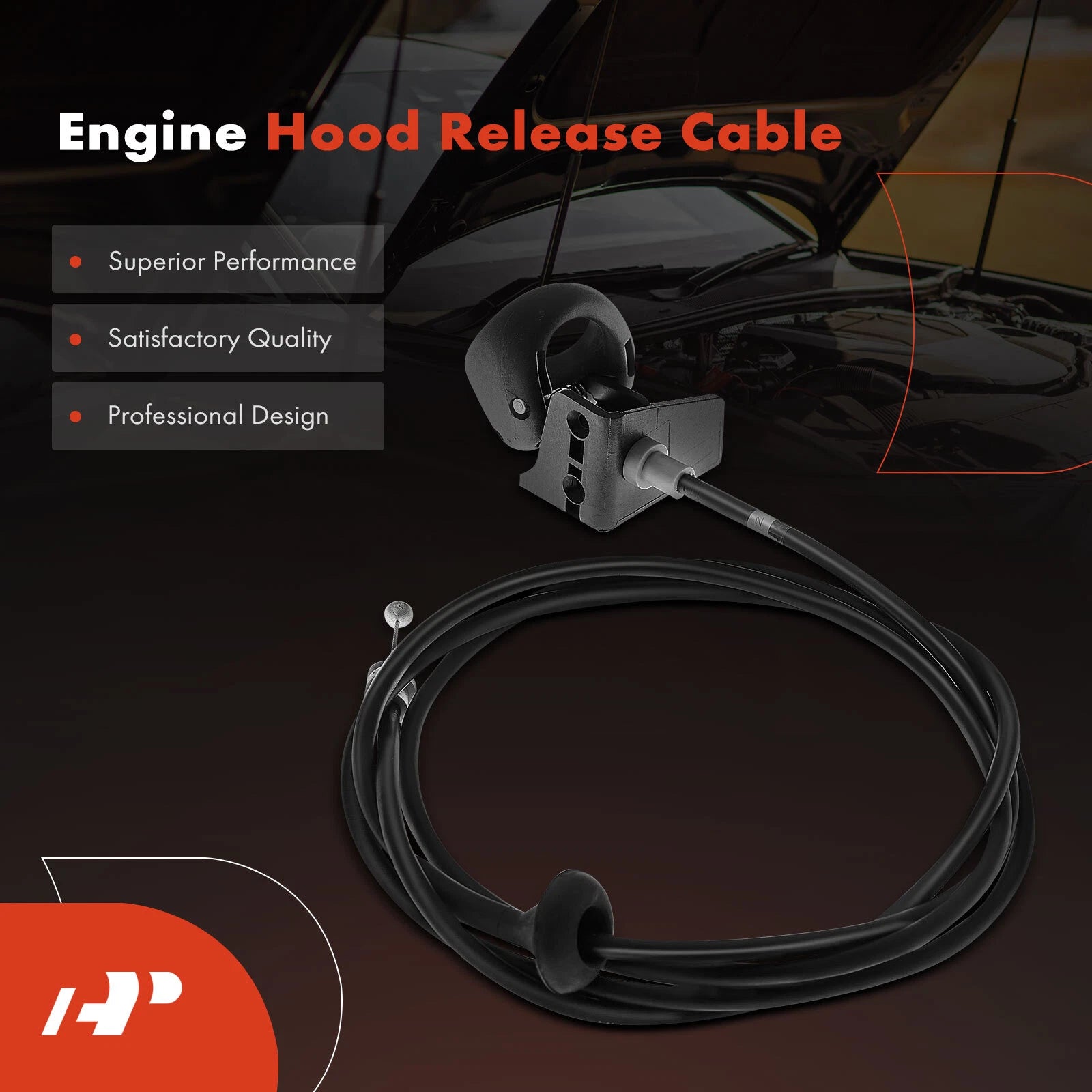 Hood Release Cable with Handle for Ford Taurus Mercury Sable (1996-2007)