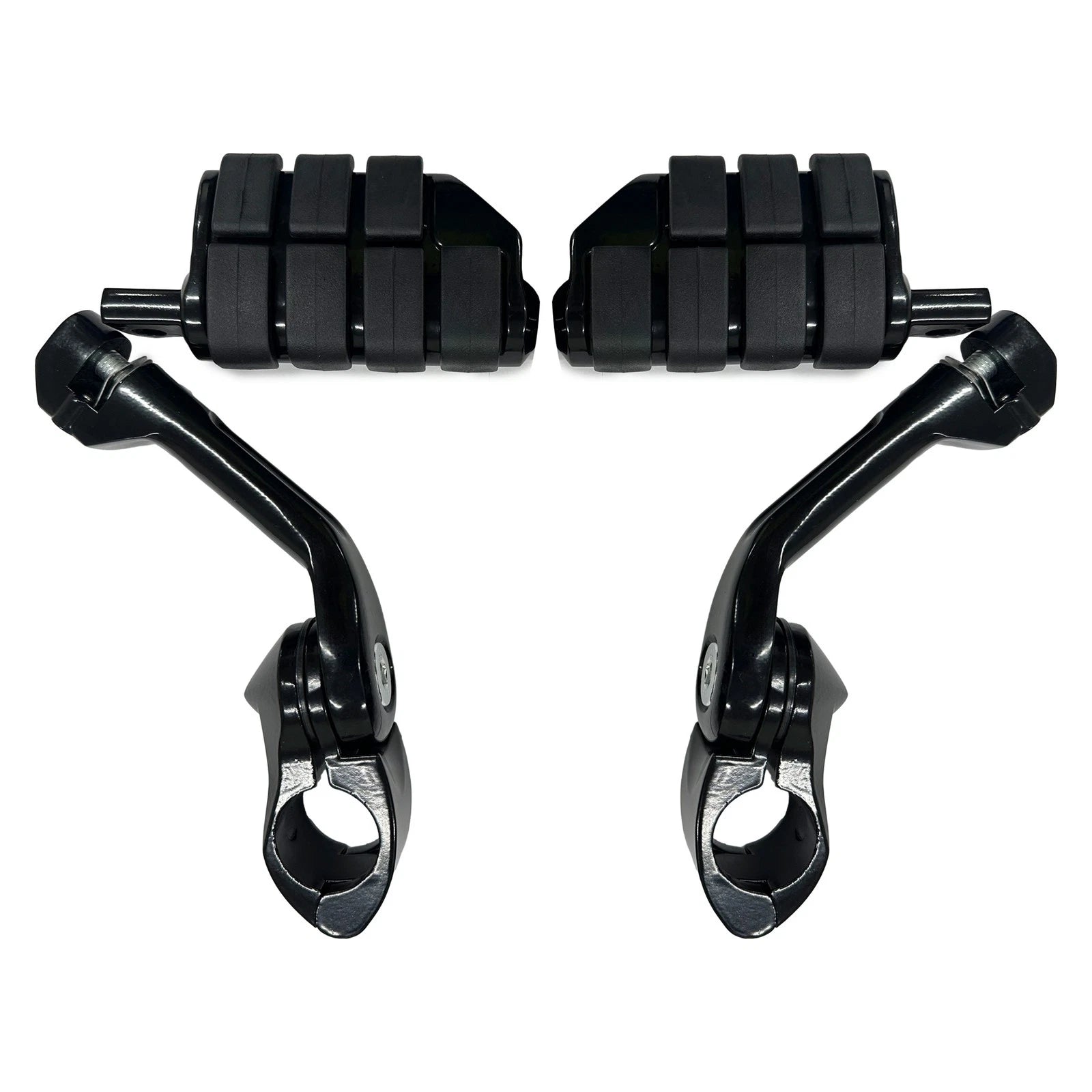 1-1/4" Engine Guard Long Highway Foot Pegs for Harley Road King, Street Glide