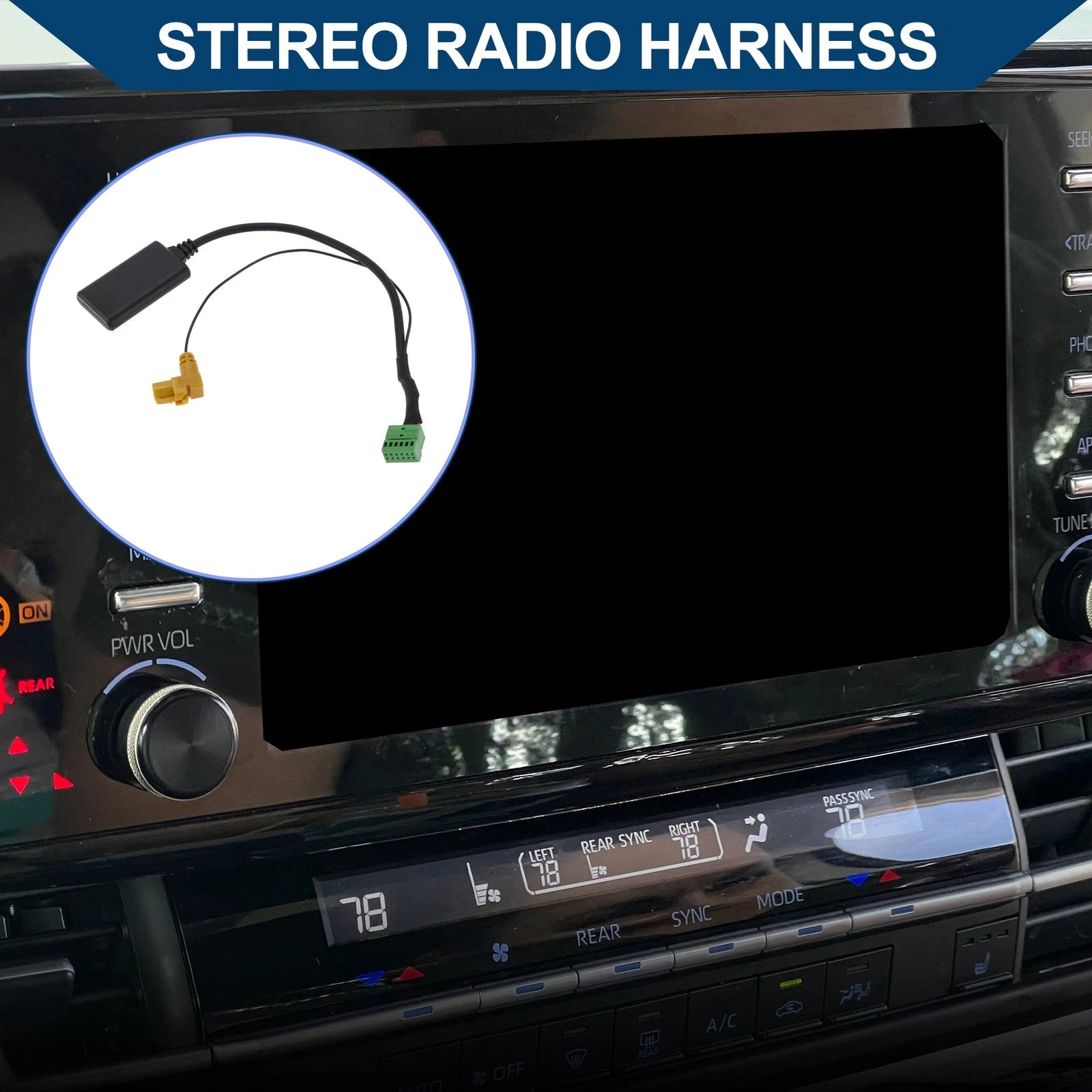 Bluetooth AUX Adapter Stereo Radio Harness for Audi 