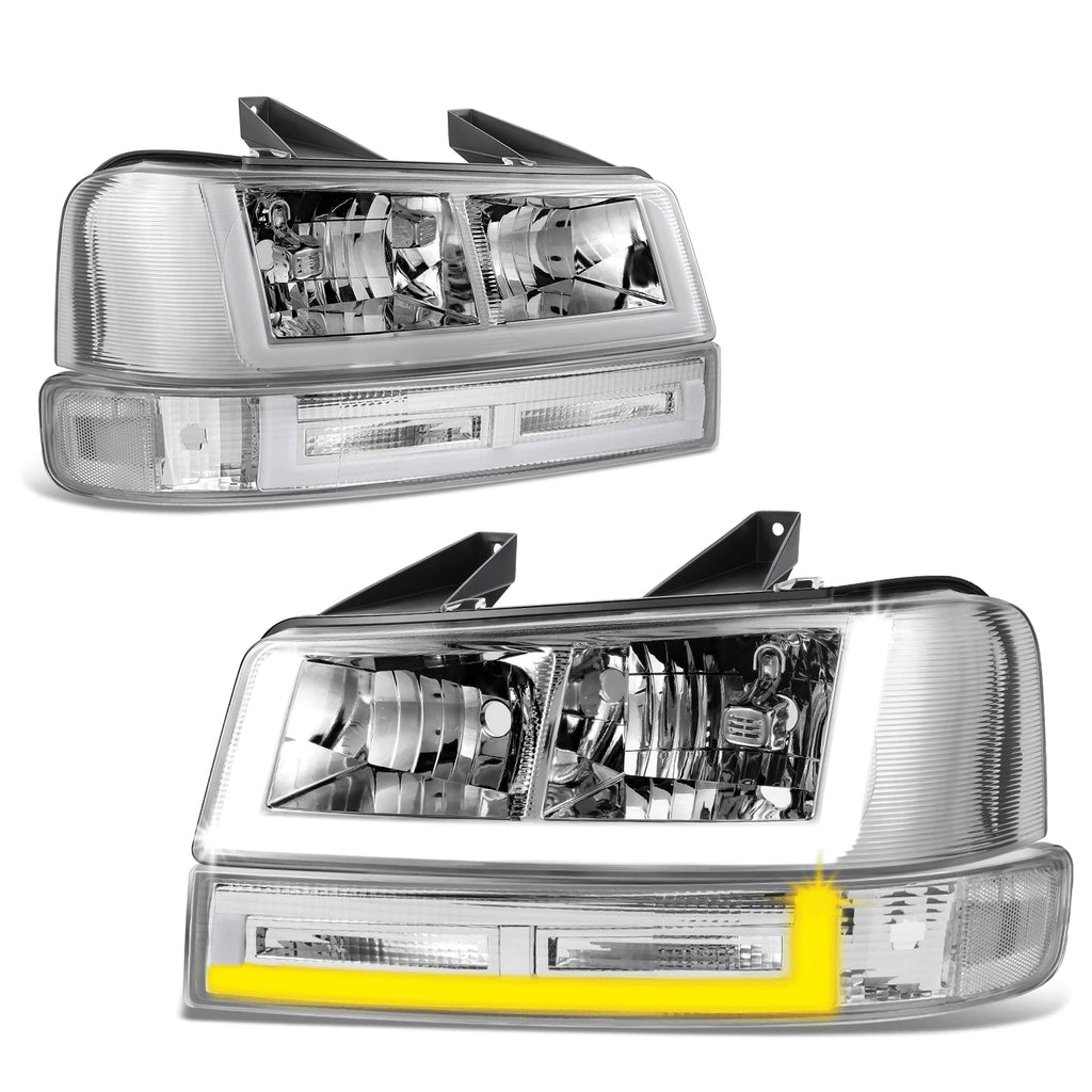 U-LED DRL Headlights for Chevrolet Express/Savana 1500-3500 (2003–2023) Chrome