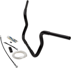 1-1/4" EZ Install Round Top Handlebar Kit for Harley (2014–2023) - Black