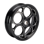 Set of 2 Front & Rear Wheel Rims 3.0x12" Black for Vespa Sprint Primavera (50-150)