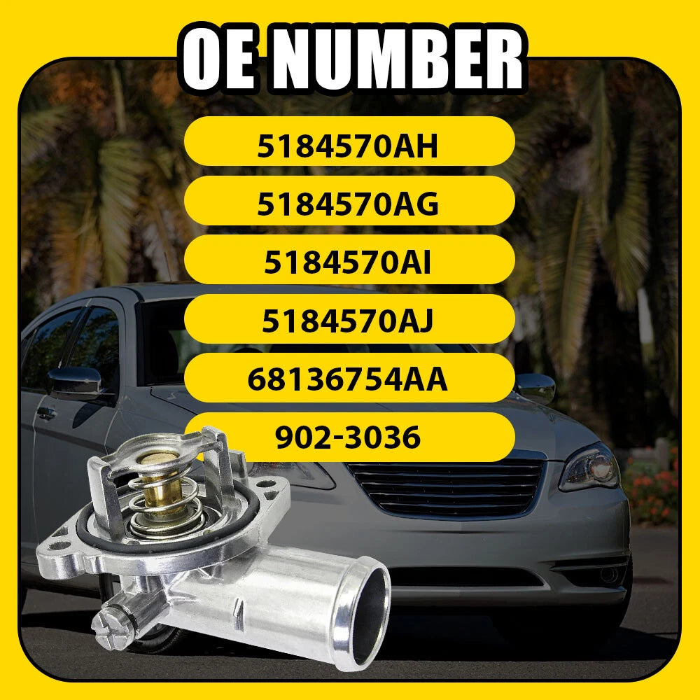 Aluminum Thermostat Housing for Dodge Journey, Grand Caravan, Avenger (2011–2019)