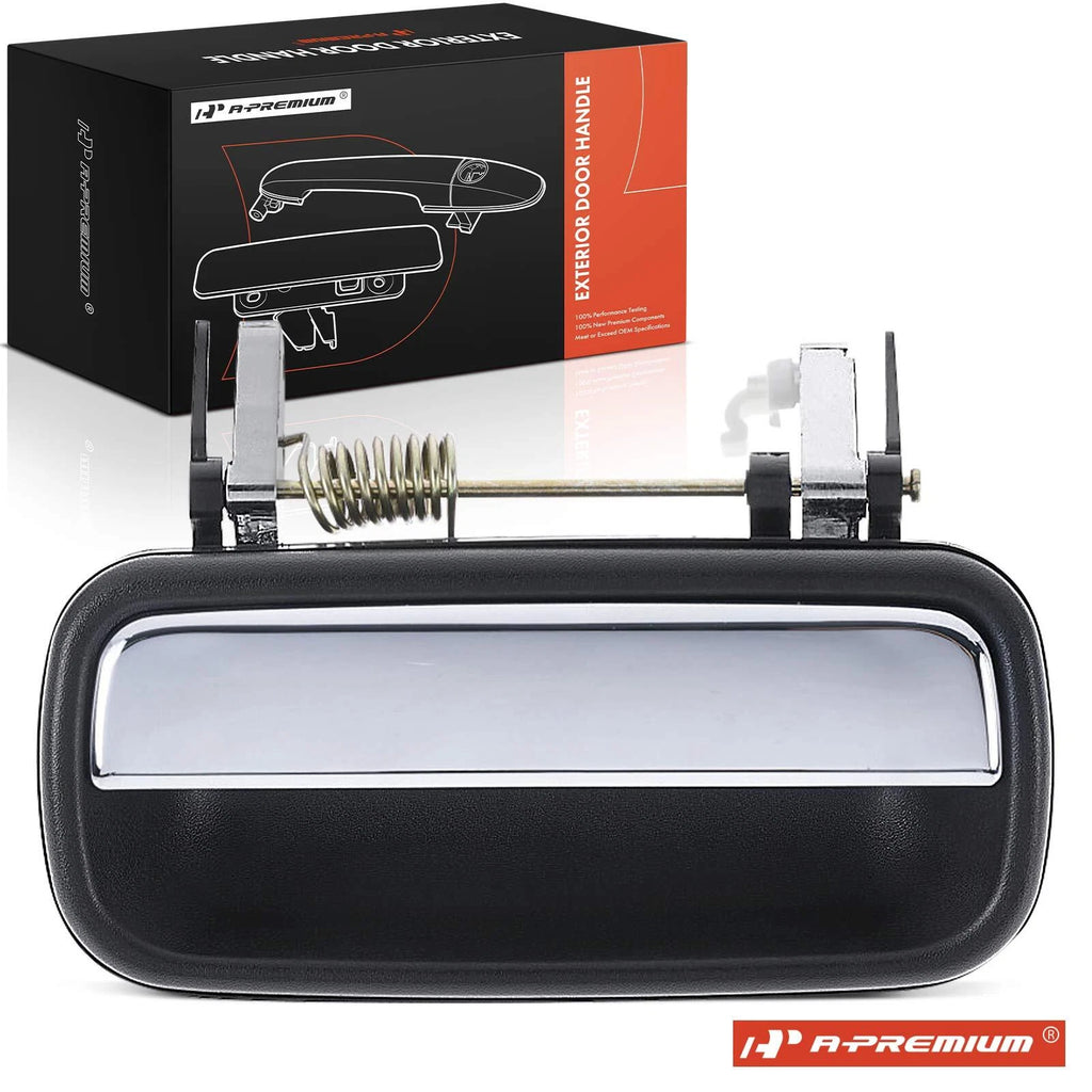 Black Chrome Rear Left Exterior Door Handle for Toyota Tacoma (2001–2004)