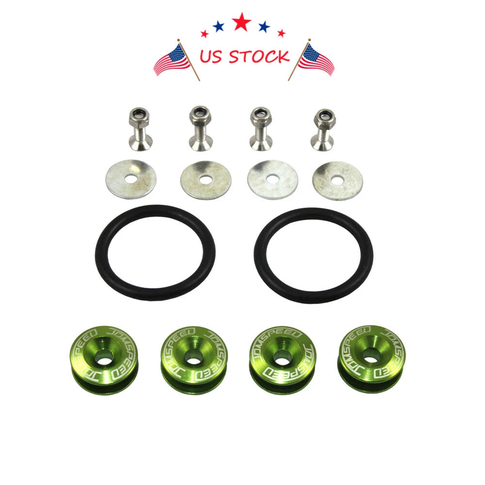 CNC Billet Bumper Trunk Quick Release Fastener Kit for Universal Fit