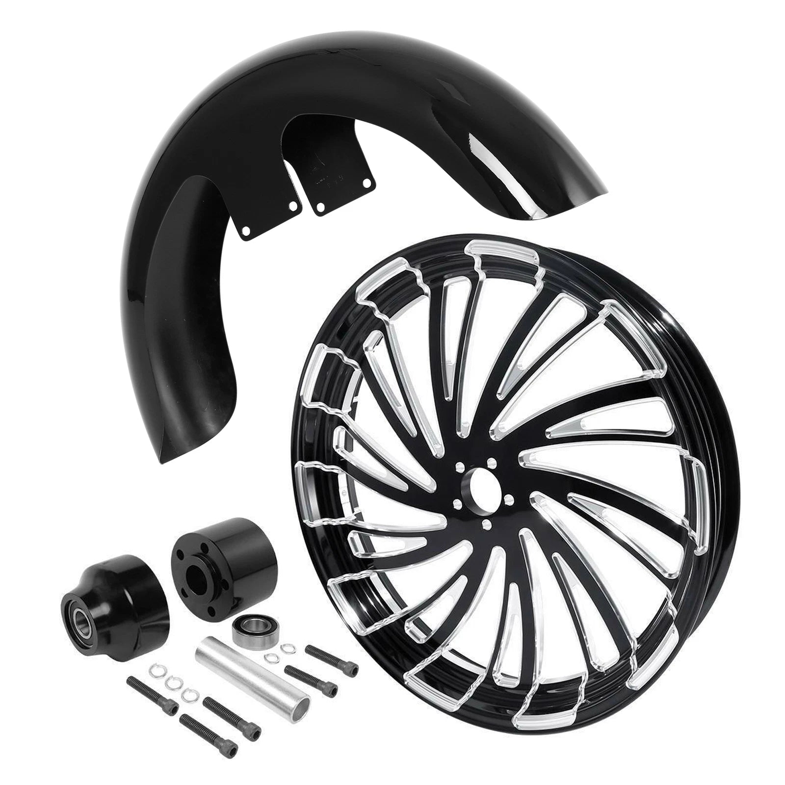 21" Front Wheel Rim for Harley Touring (2008–2013) - Single Disc Hub Fender