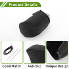 1 Pc Gear Shift Knob Cover for Mazda 3 (2014–2018) Pebbled Black Faux Leather