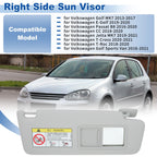Right Side Sun Visor for Volkswagen Golf MK7 (2013–2017) 5GG857552 Gray