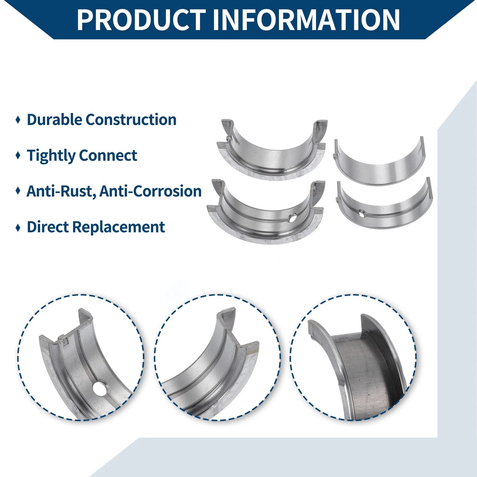 Main Bearing Set No. 2102026040 for Hyundai Accent (1995–2011)