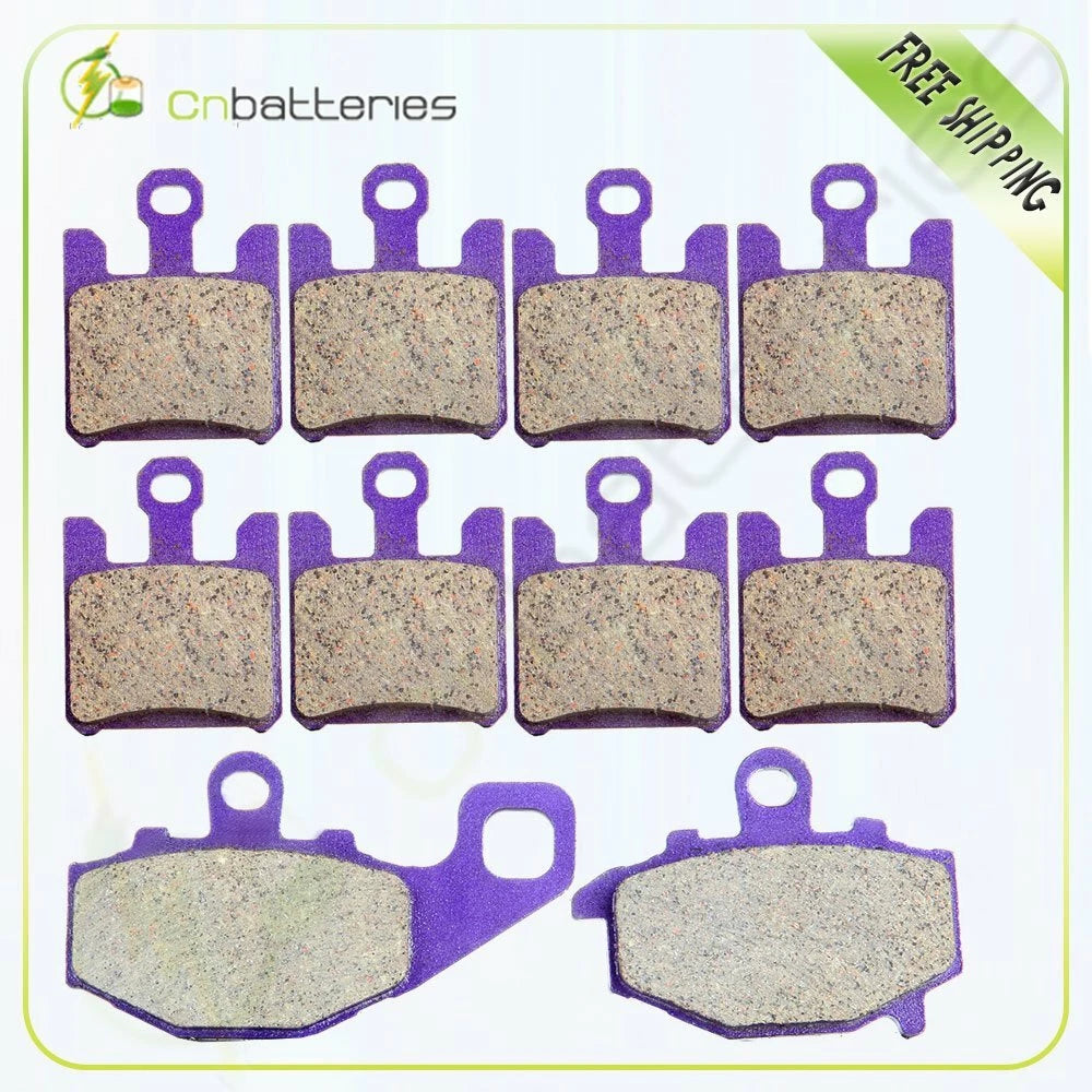 Front and Rear Brake Pads for Kawasaki Ninja ZX6R (2003–2006) Carbon Fiber