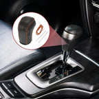 Gear Shift Knob Cover for Hyundai Tucson (2015–2018) Black Brown Faux Leather