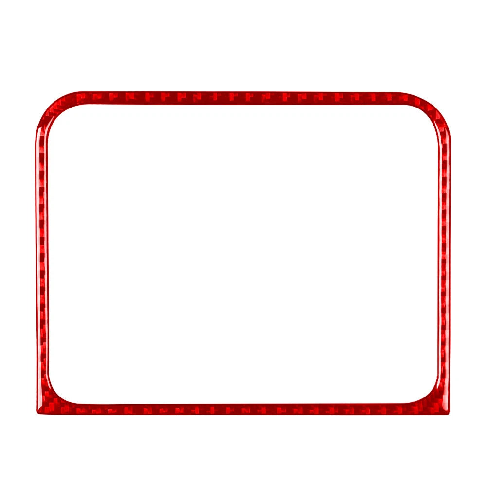 GPS Navigation Panel Cover Trim for Jeep Wrangler JL Gladiator JT (2018–2023) Carbon Red