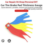 Brake Pad Thickness Gauge Tool with Wear Level Indicators for Cars
