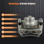 Front Pair Brake Calipers w/ Bracket for Acura CL (1997–1999) & Honda Accord (1993–1997)