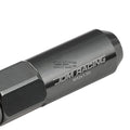 Set of 20 M12X1.5 107mm Tall Gun Metal Aluminum Spiked Lug Nuts + Adapter