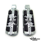 Pirate Skull Zombie Footpegs for Yamaha Road Star Warrior (2002–2009)