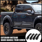 Set of 4 Gloss Black Door Handle Cover Trim for Ford F-150 F-250 F-350 
