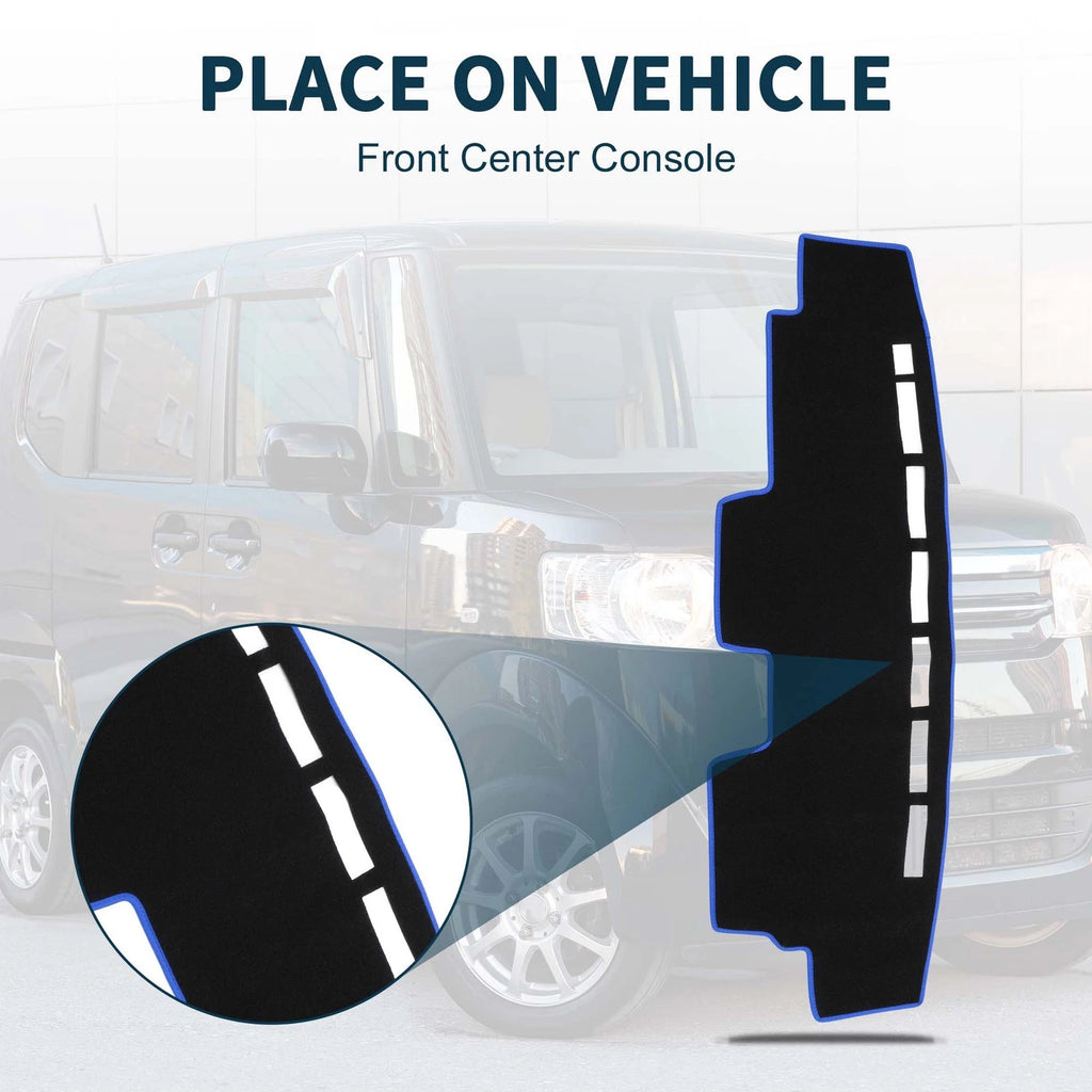 Dashboard Cover Mat for Honda N-VAN JJ1 JJ2 (2018–Present) Black Blue