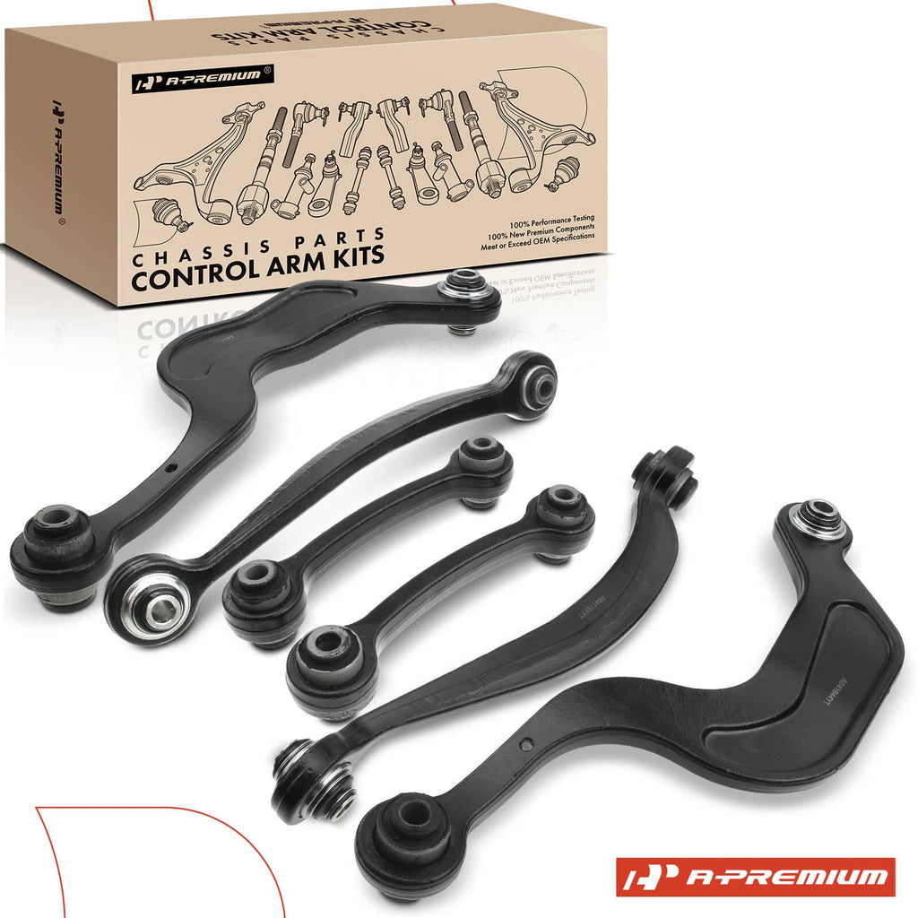 Set of 6 Rear Control Arms for Buick Enclave, Chevrolet Traverse, GMC Acadia (2008–2017)