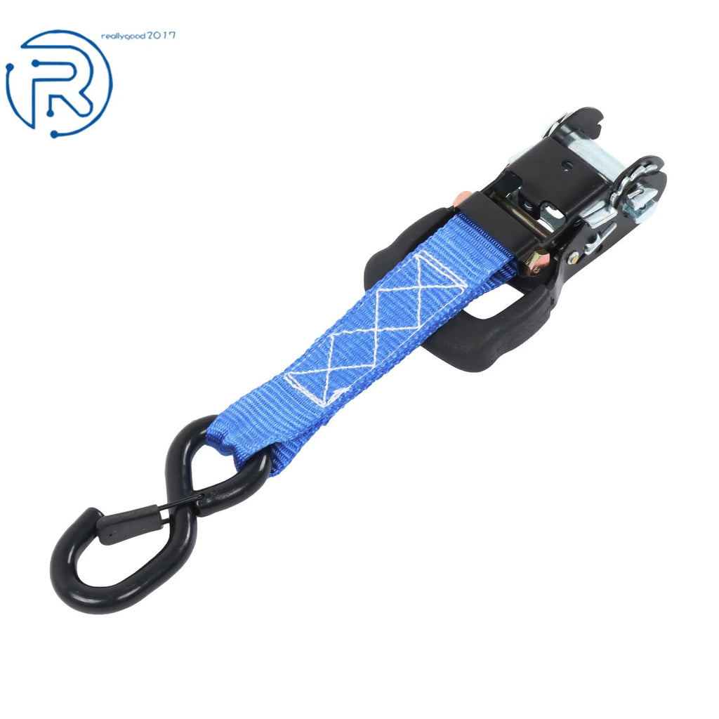 Set of 4 Tie Downs 1.6" × 15' Ratchet Straps 5208Lbs with S Hook Heavy Duty