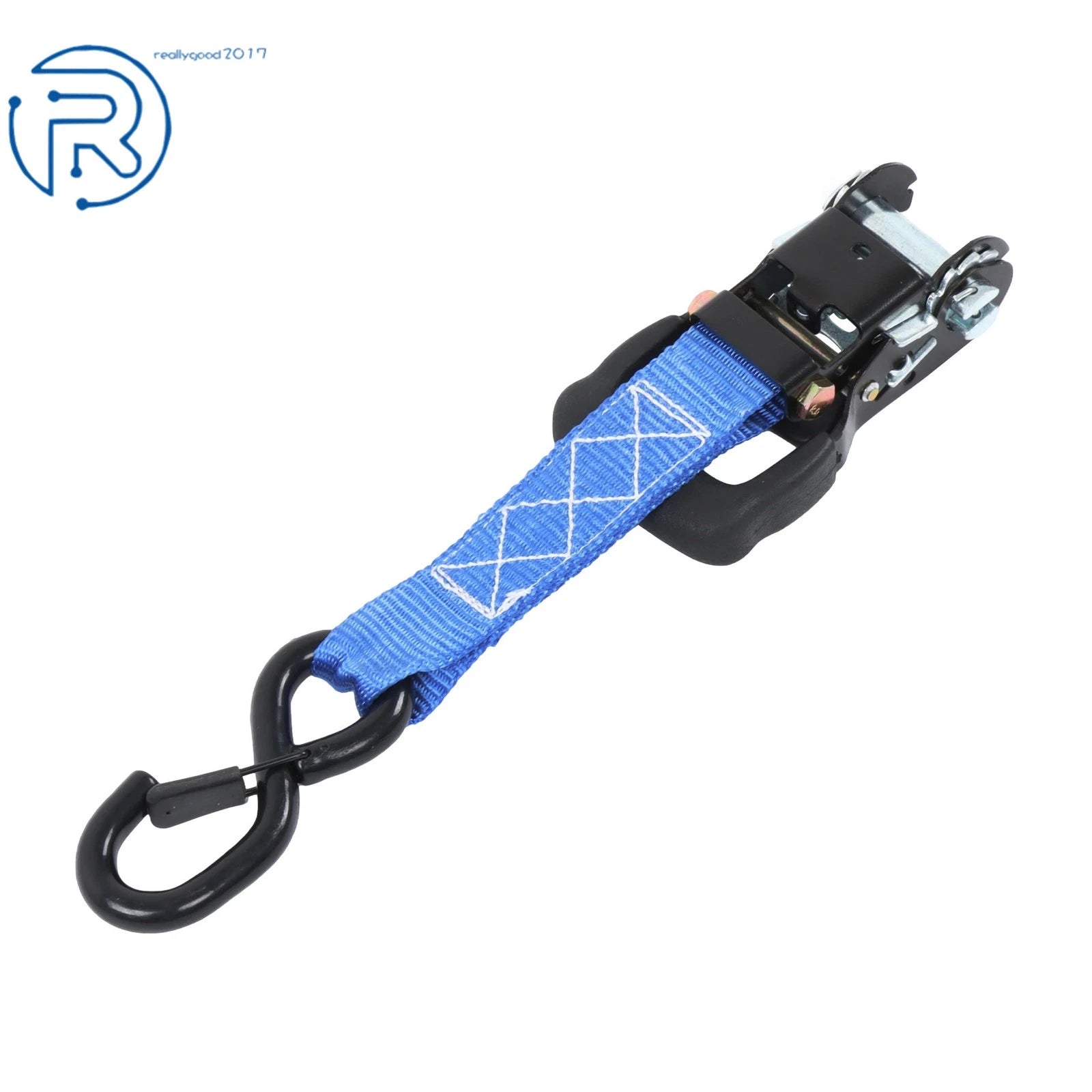Set of 4 Tie Downs 1.6" × 15' Ratchet Straps 5208Lbs with S Hook Heavy Duty