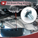 Set of 1 Aluminum Oil Drain Plug for Buick Cadillac Chevrolet (No. 55577568)