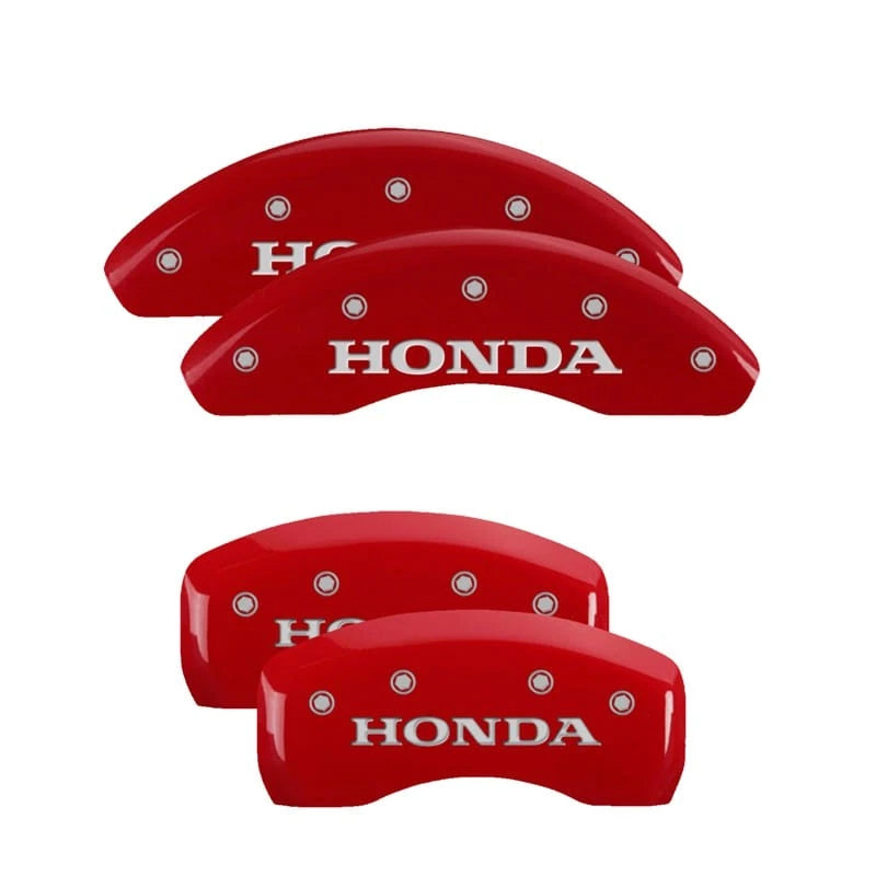 Red Caliper Covers Set of 4 Engraved for Honda Accord (2018–2025)