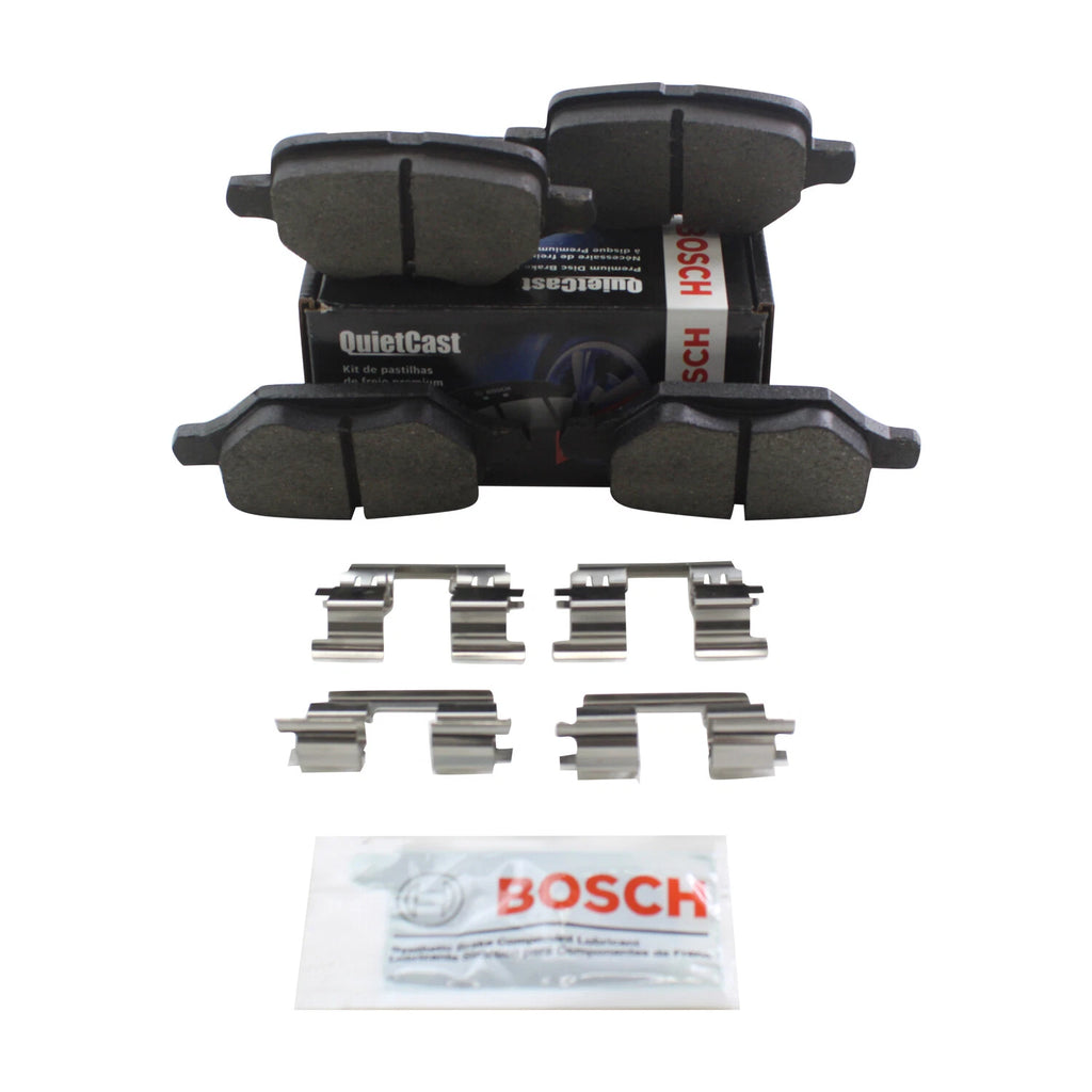 Set of 4 Bosch QuietCast Rear Ceramic Brake Pads for Buick Encore, Chevy Trax (2018–2022)