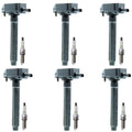 Set of 6 Ignition Coils & NGK Platinum Spark Plugs for Ram 1500 (2009–2018)