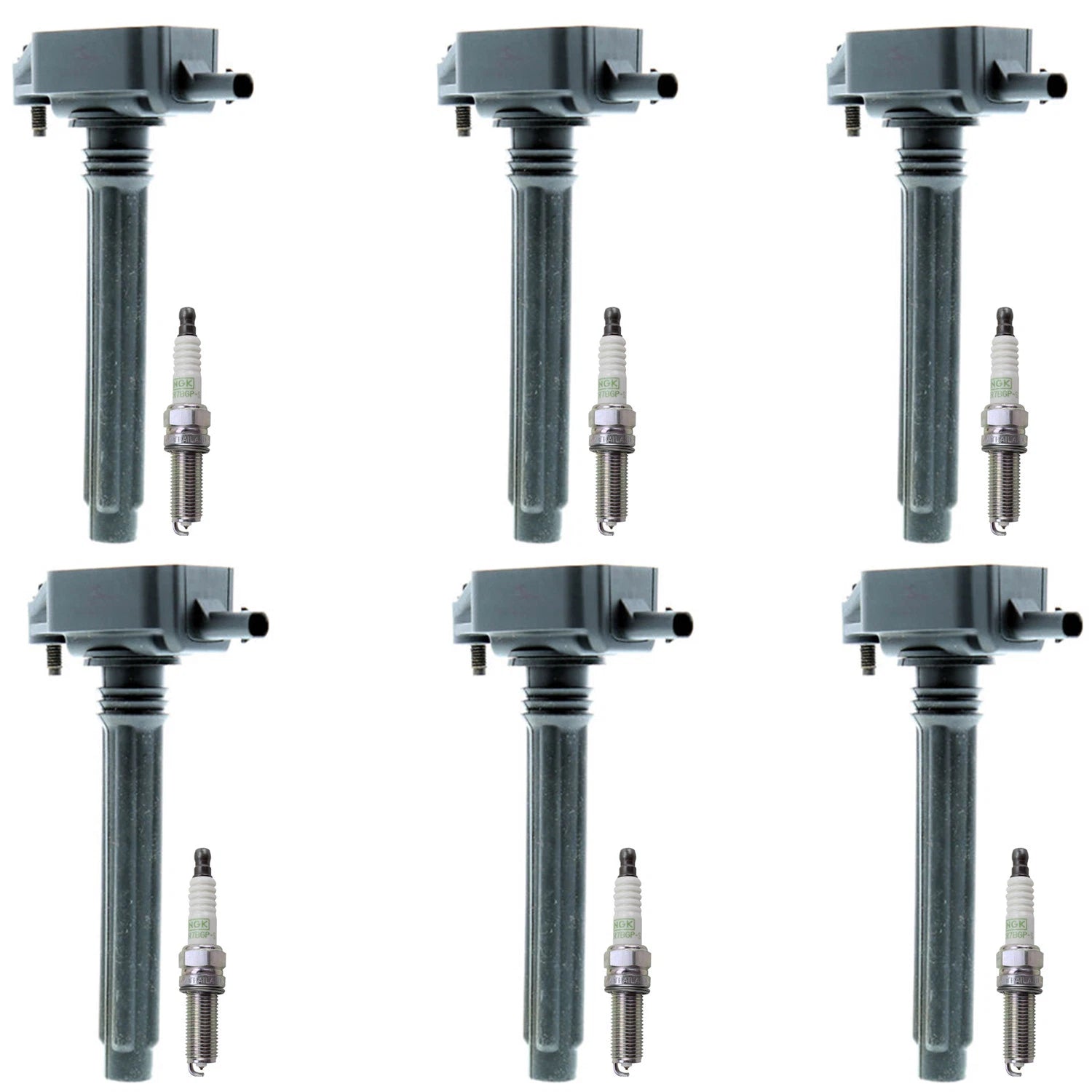 Set of 6 Ignition Coils & NGK Platinum Spark Plugs for Ram 1500 (2009–2018)