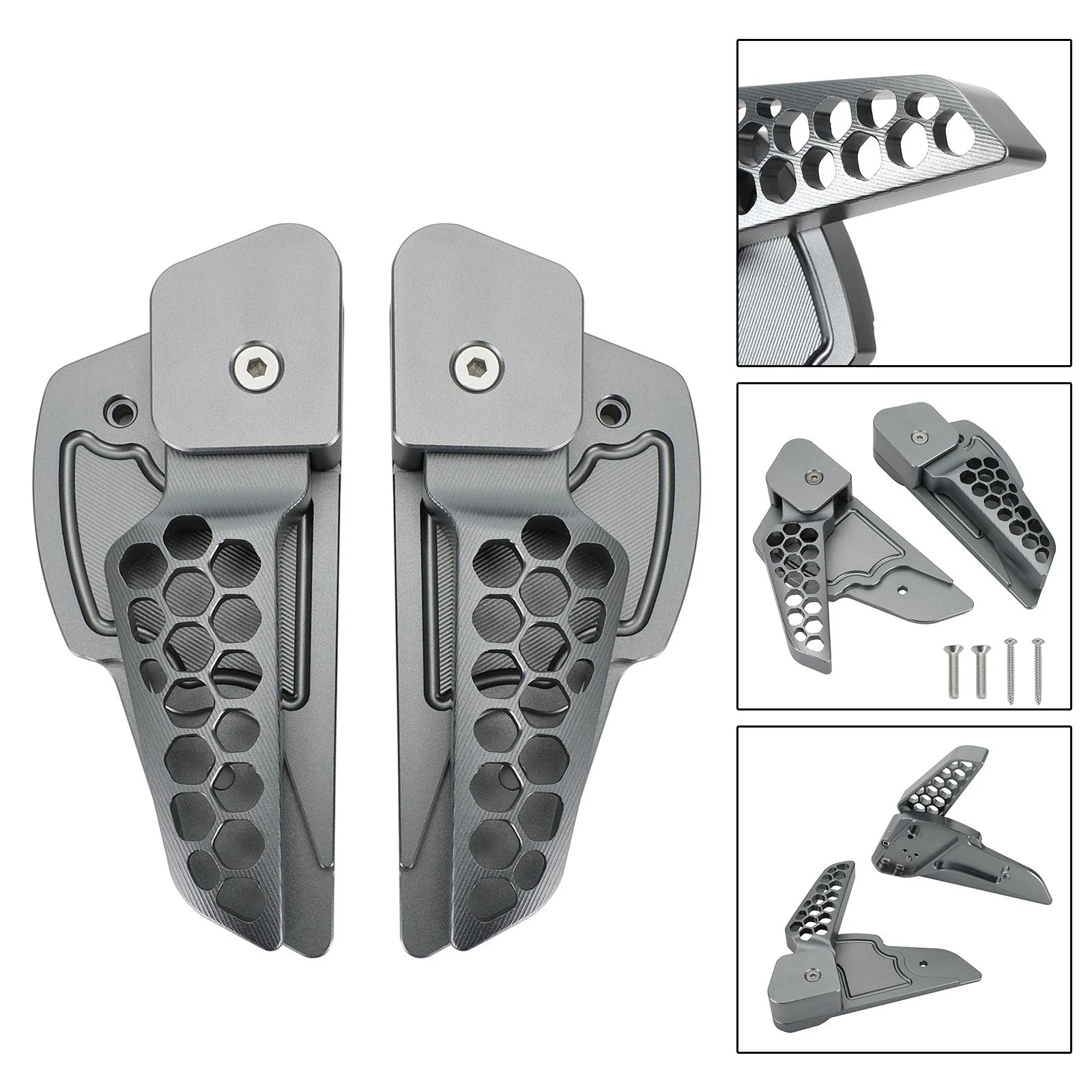 Rear Footrests Foot Pegs for Vespa Primavera/Sprint 125 150 (2017–2020)