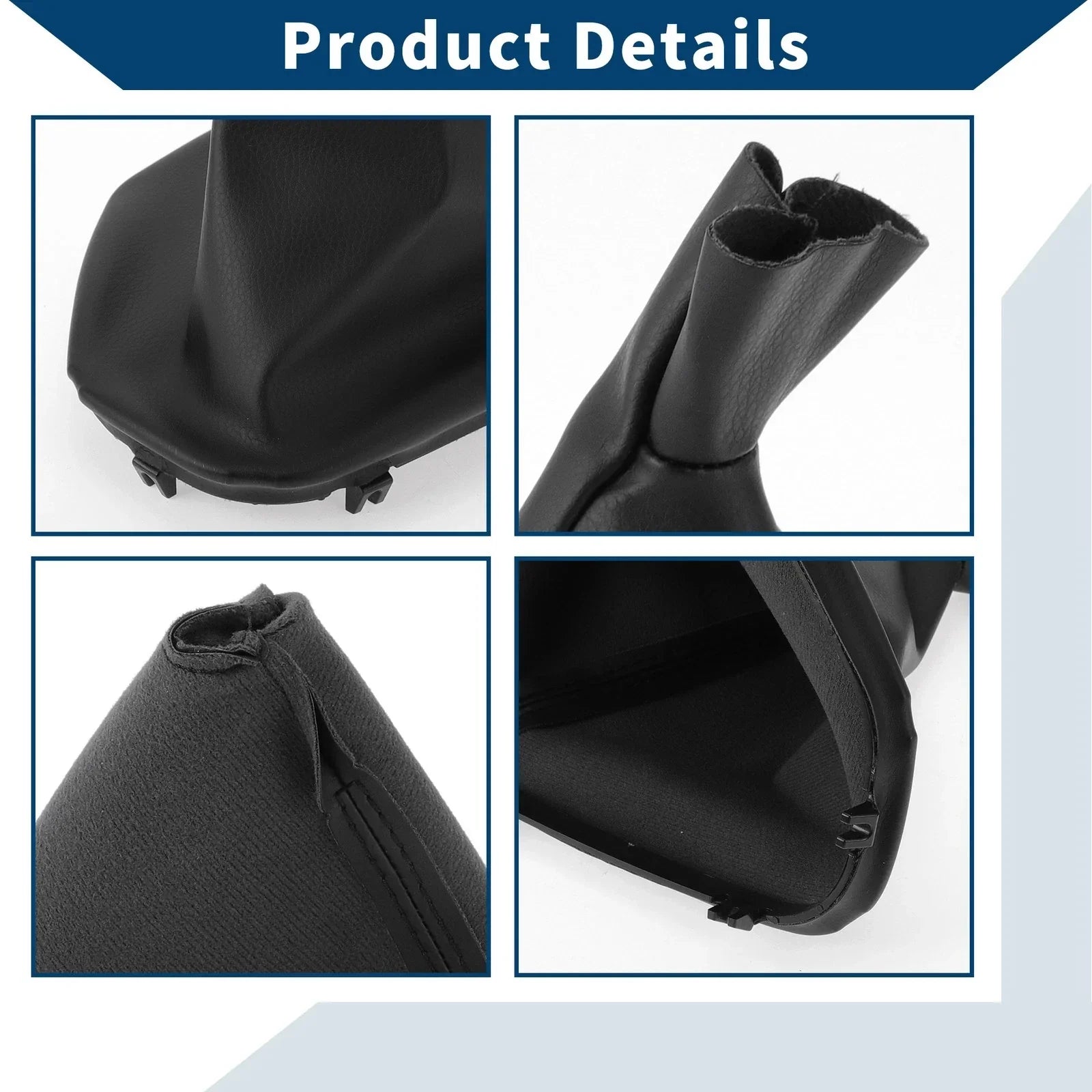 1 x Gear Shift Stick Gaiter Black Leather for BMW E39 (1995 - 2004)