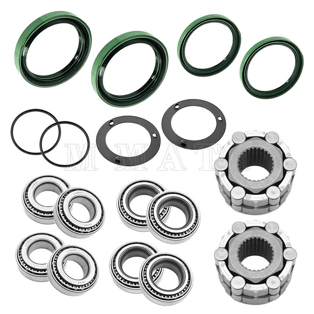 2 Front Wheel Hub Clutch & Bearings Seals Kit for Polaris Scrambler 400 500 (1999–2003)