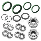 2 Front Wheel Hub Clutch & Bearings Seals Kit for Polaris Scrambler 400 500 (1999–2003)