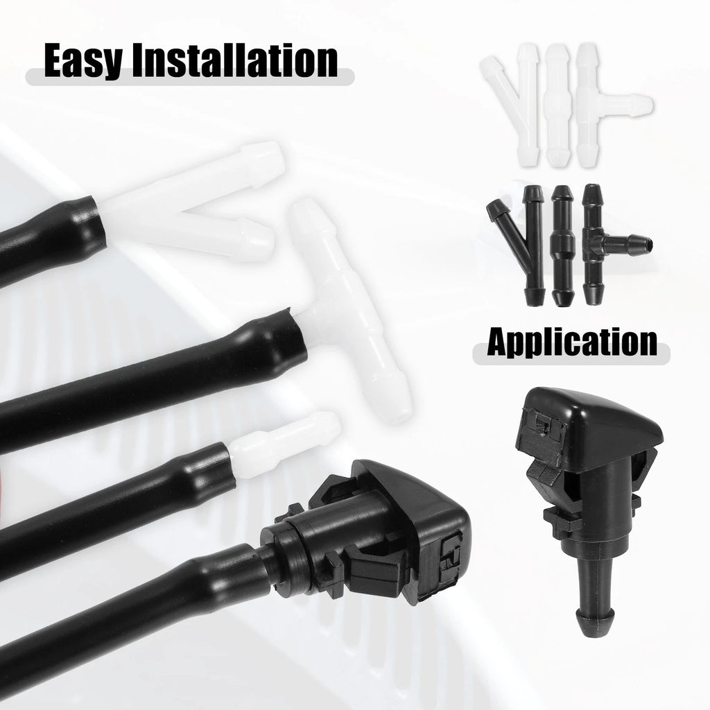 Set of 2 Front Windshield Washer Nozzle Kit for Jeep Grand 