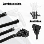 Set of 2 Front Windshield Washer Nozzle Kit for Jeep Grand 