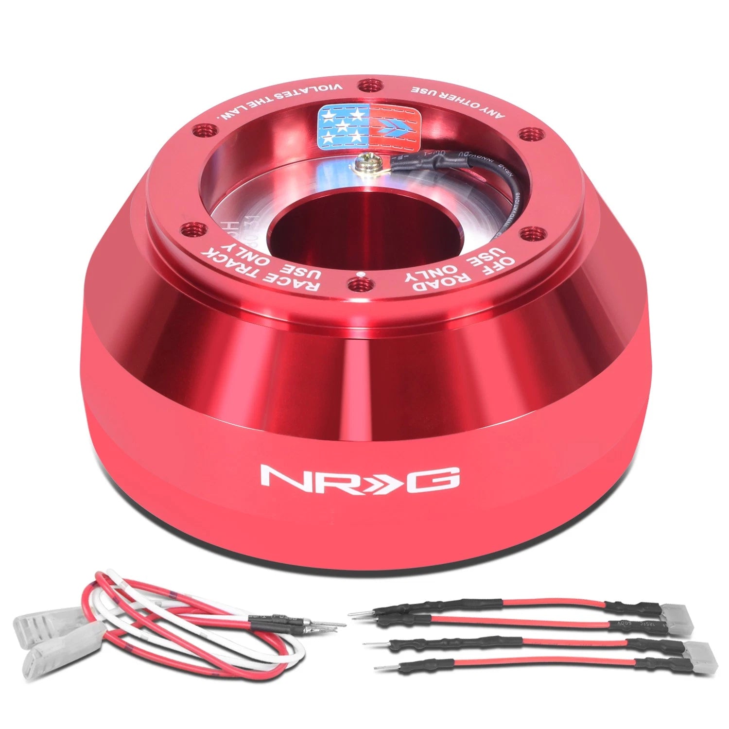NRG Red Steering Wheel Hub Adapter for Scion BR-Z, Toyota Camry, Lexus (2013–2020)