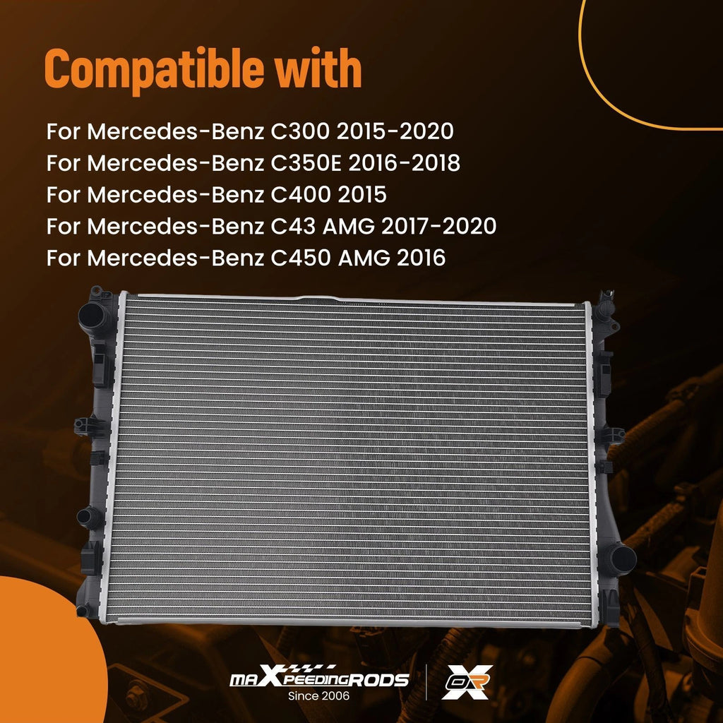Aluminum Radiator for Mercedes-Benz C300 C400 C450 (2015–2020)