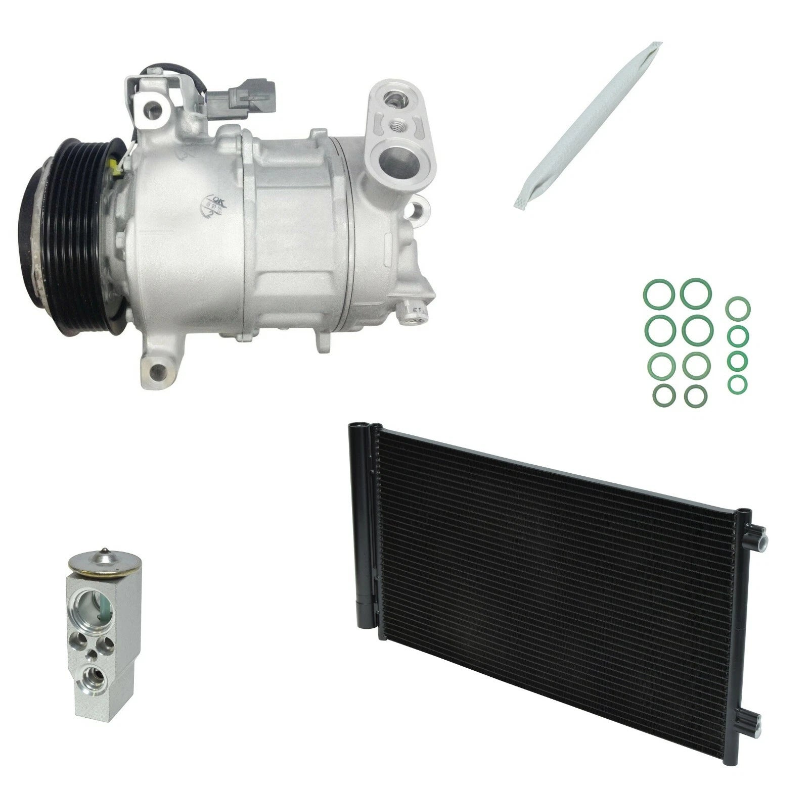 AC Compressor Kit with Condenser for Ram ProMaster City 2.4L (2019–2019)