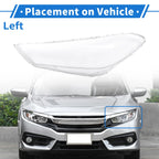 1 Pcs Headlight Lens Cover for Hyundai Tucson (2015–2018) PC Clear