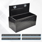 36" x 17" x 18" Black Aluminum Tool Box for Pickup Truck (Fits )