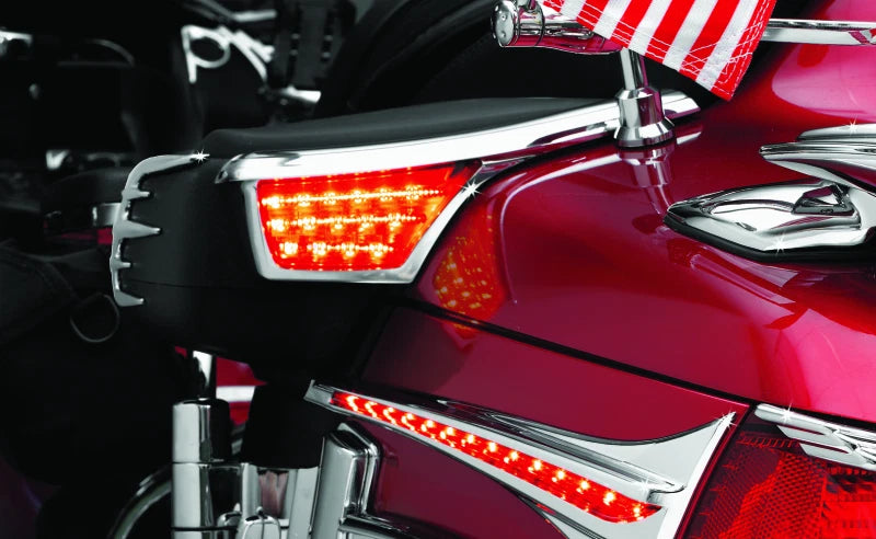 Kuryakyn LED Passenger Armrest Trim with Turn Signal for GL1800 (2006–2017)