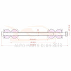 Set of 12 Front Suspension Tie Rod Ends for GMC Sierra 2500 (2001–2004)