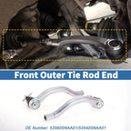 2 x Front Outer Tie Rod Ends for Honda Civic (2006-2011)