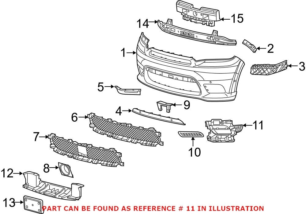 Fog Light Trim for Dodge (68307808AA)
