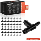 50Pcs 3-Way Vacuum T Connector for Buick Chevy 