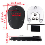 Side Stand Plate Kickstand Pad for Yamaha FJR1300 (2001–2019) - Black Aluminum