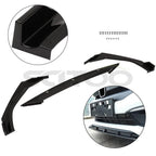 Glossy Black Front Lip Splitter for Honda Civic Sedan & Coupe (2016–2021)