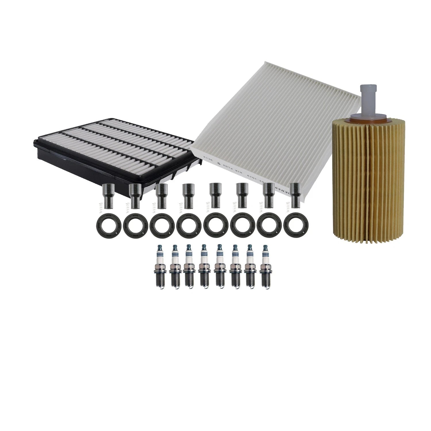 Denso Tune Up Kit 8 Spark Plugs & Boots for Land Cruiser LX570 Tundra (2007–2021)