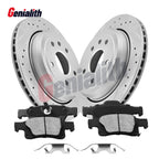 330mm Rear Brake Rotor Ceramic Pad for Jeep Grand Cherokee Dodge Durango (–2023)